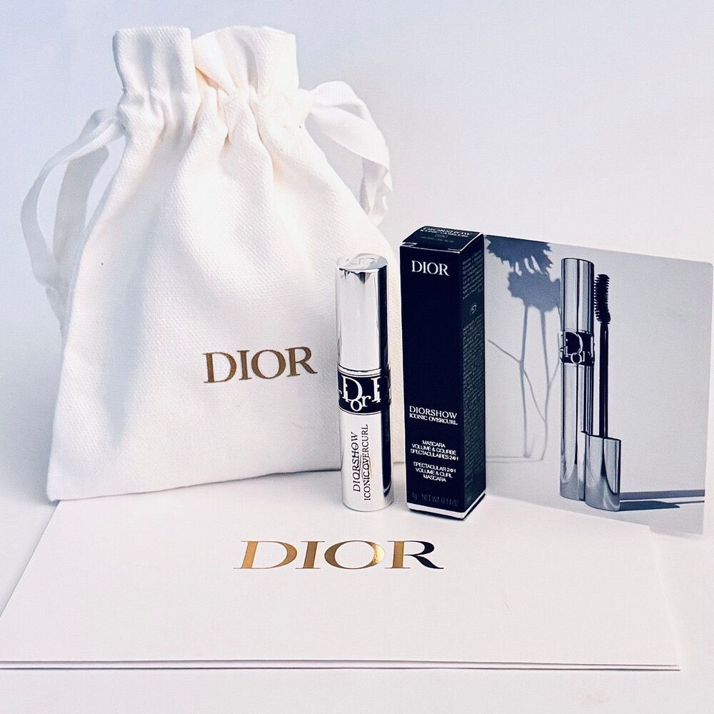 Diorshow Iconic Overcurl Mascara + Dior Gold Logo Drawstring Dust Bag